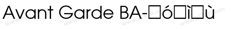 Avant Garde BA字体转换